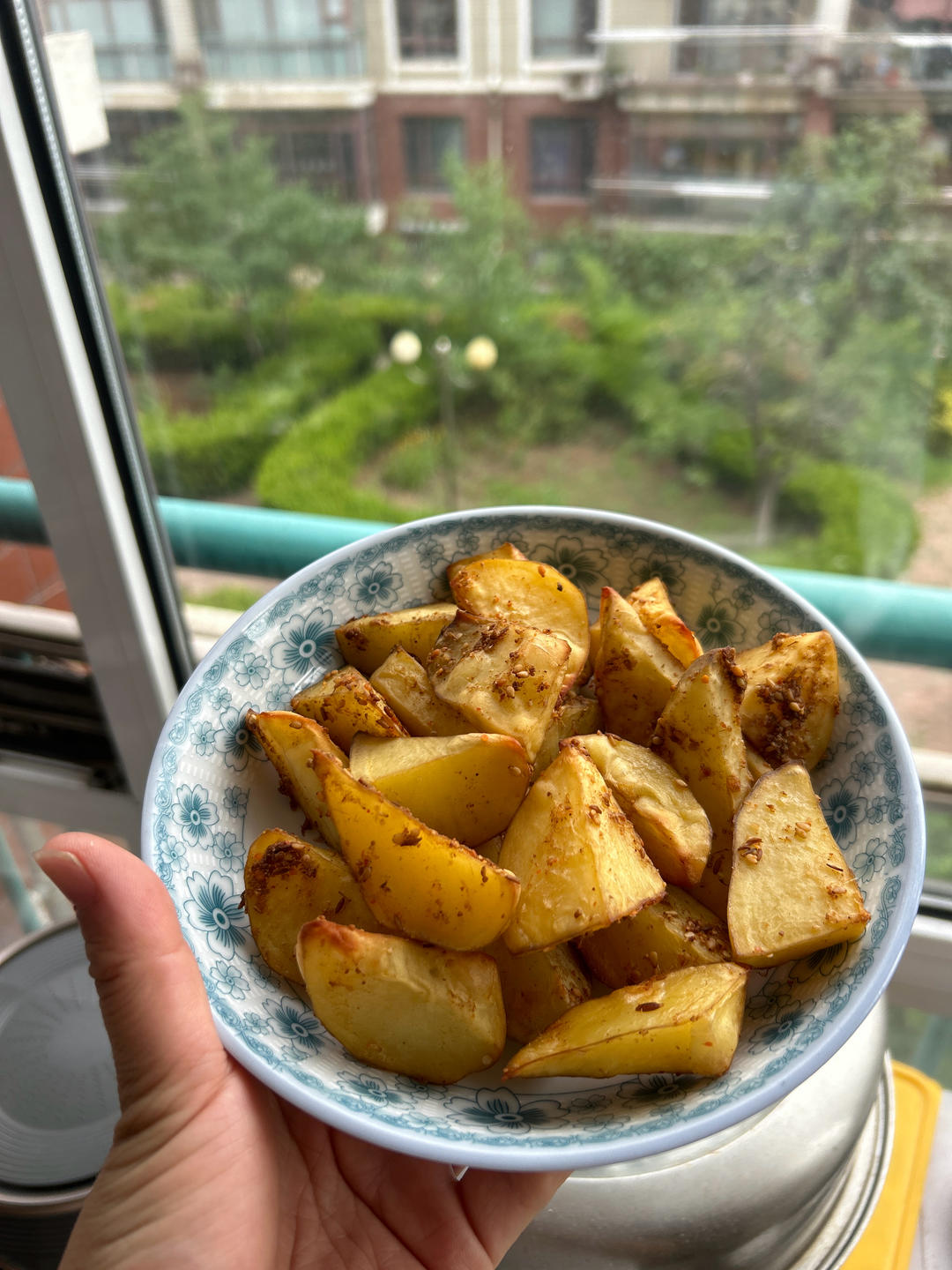 空气炸锅烤土豆、烤薯角