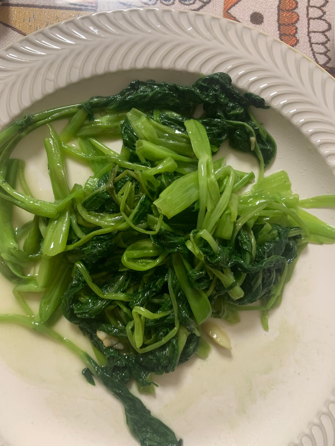炝炒空心菜（不黑的秘密）