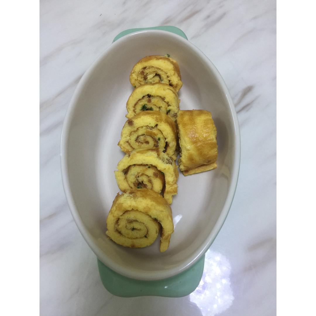 香葱肉松蛋糕卷