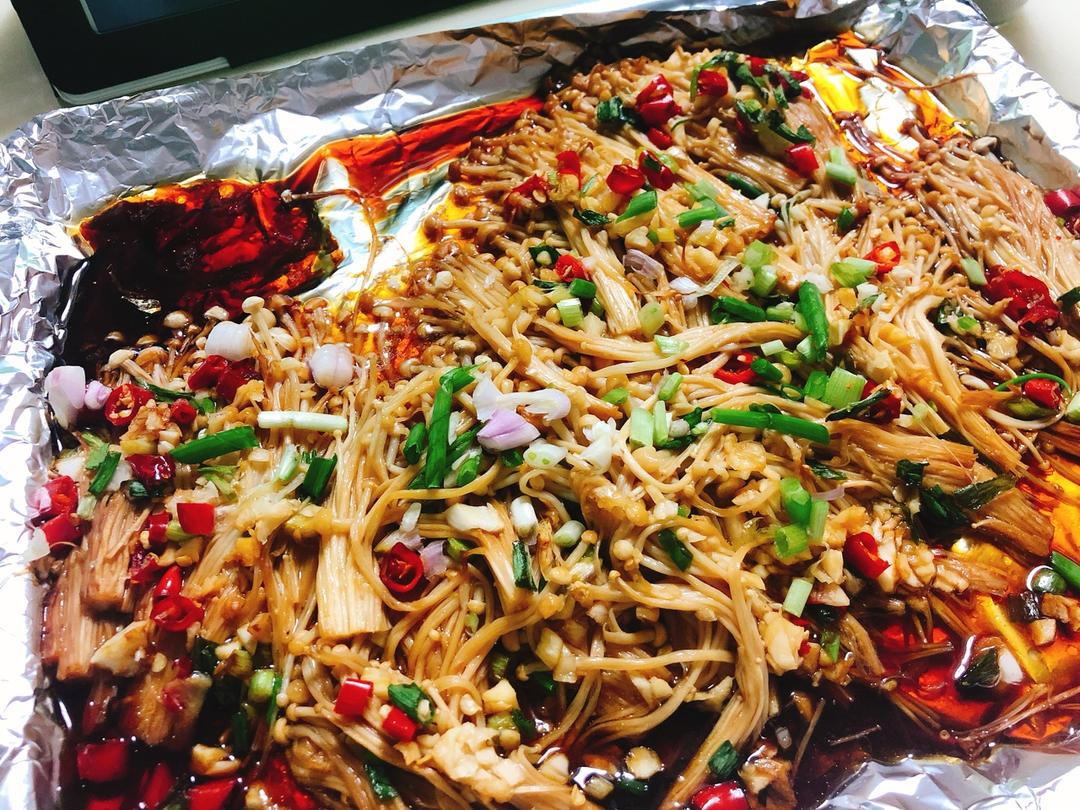 蒜蓉烤金针菇（烤箱版）