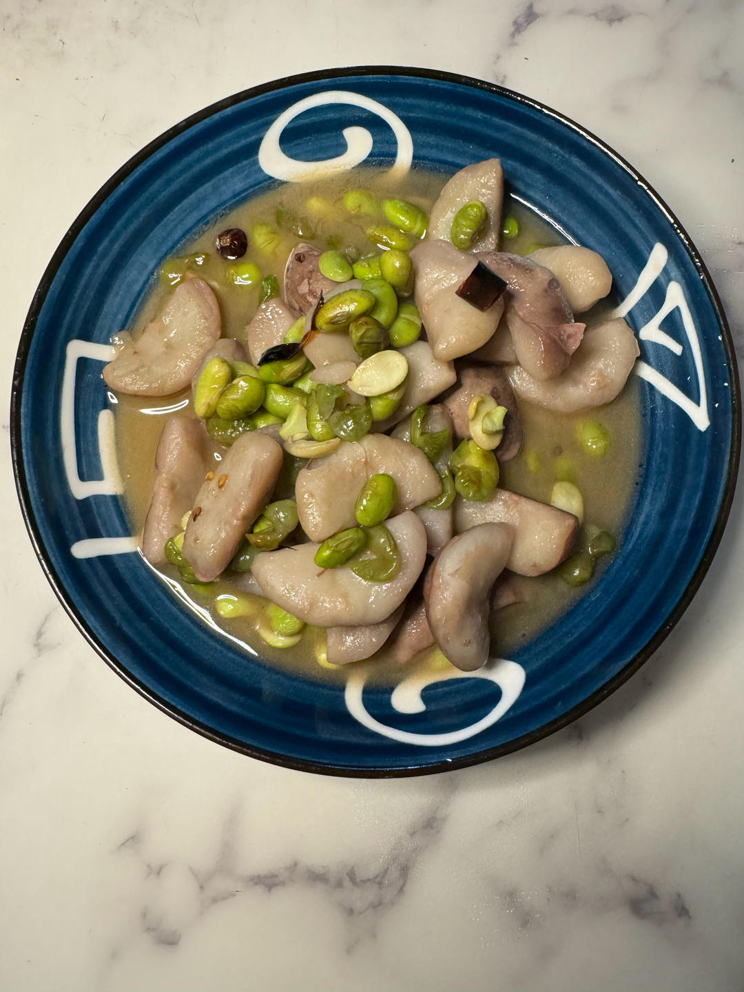 毛豆菱角米