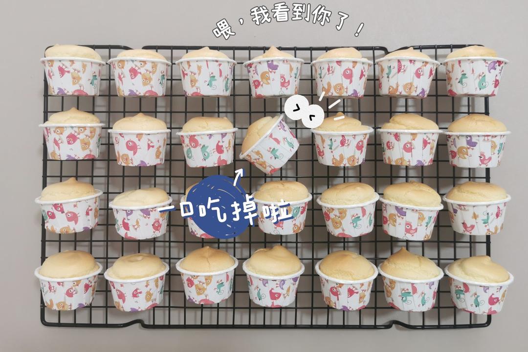 纸杯蛋糕 8寸戚风蛋糕的量