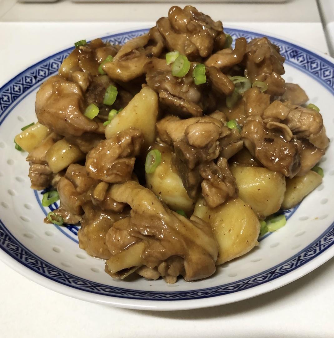 土豆焖鸡腿