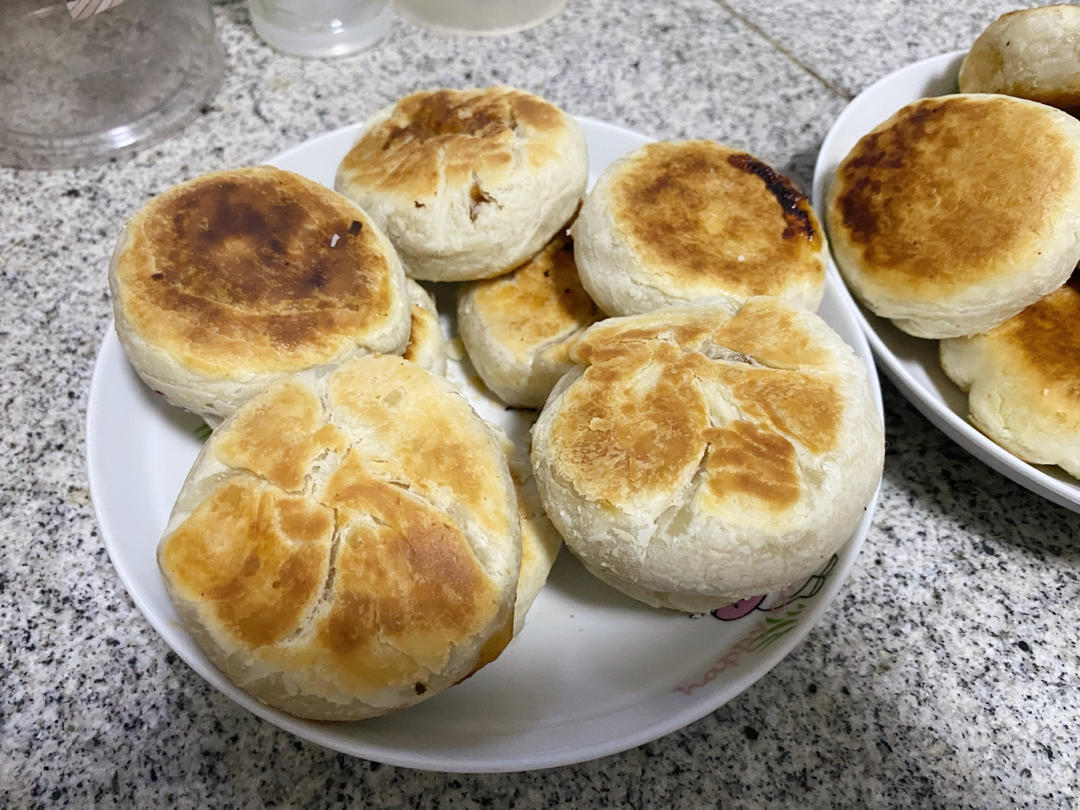 传统苏式鲜肉月饼(大包酥)皮薄肉大酥掉渣简单易操作『附视频』平底锅、烤箱等4种做法