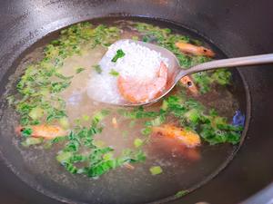 鲜虾青菜粥的做法 步骤6