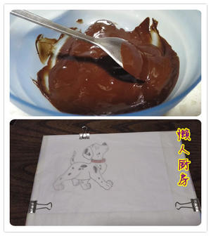 巧克力转印咖啡酒蛋糕的做法 步骤5