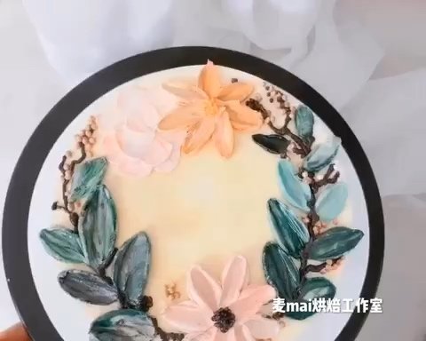 淡奶油刮刀花油画风刮刀花淡奶油裱花 麦mai烘焙工作室的做法视频 做法步骤 下厨房 淡奶油刮刀花油画风刮刀花淡奶油裱花 麦mai烘焙工作室的做法视频 做法步骤 下厨房