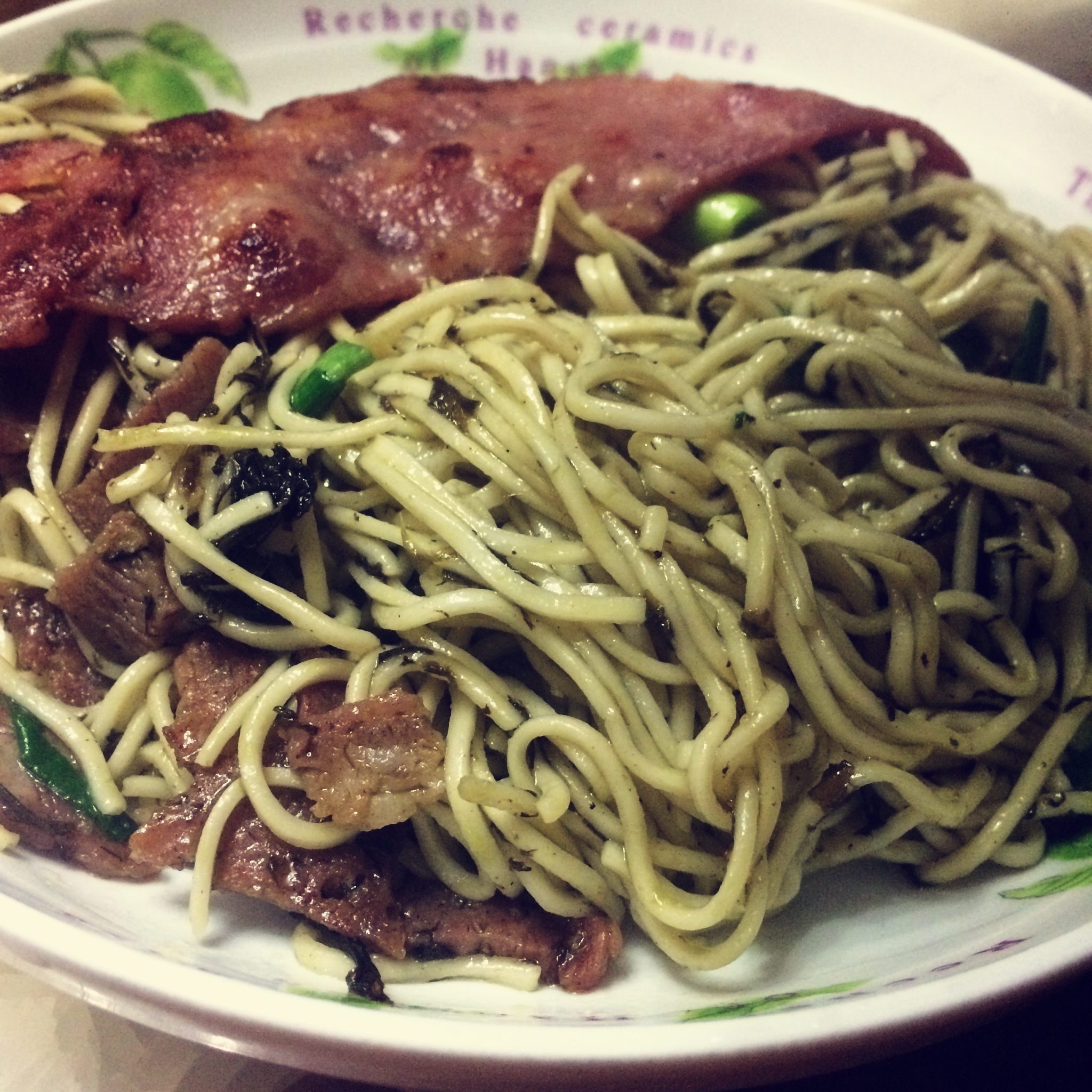 可能是最好吃系列--橄榄菜培根意面