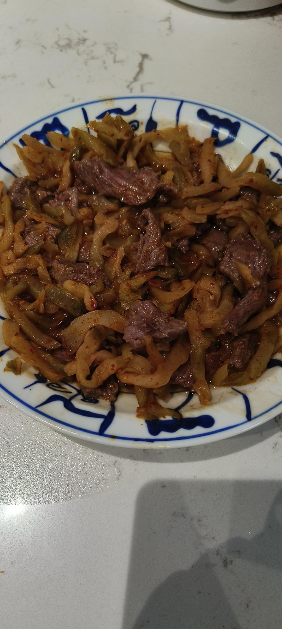 速蒸可口入味榨菜牛肉