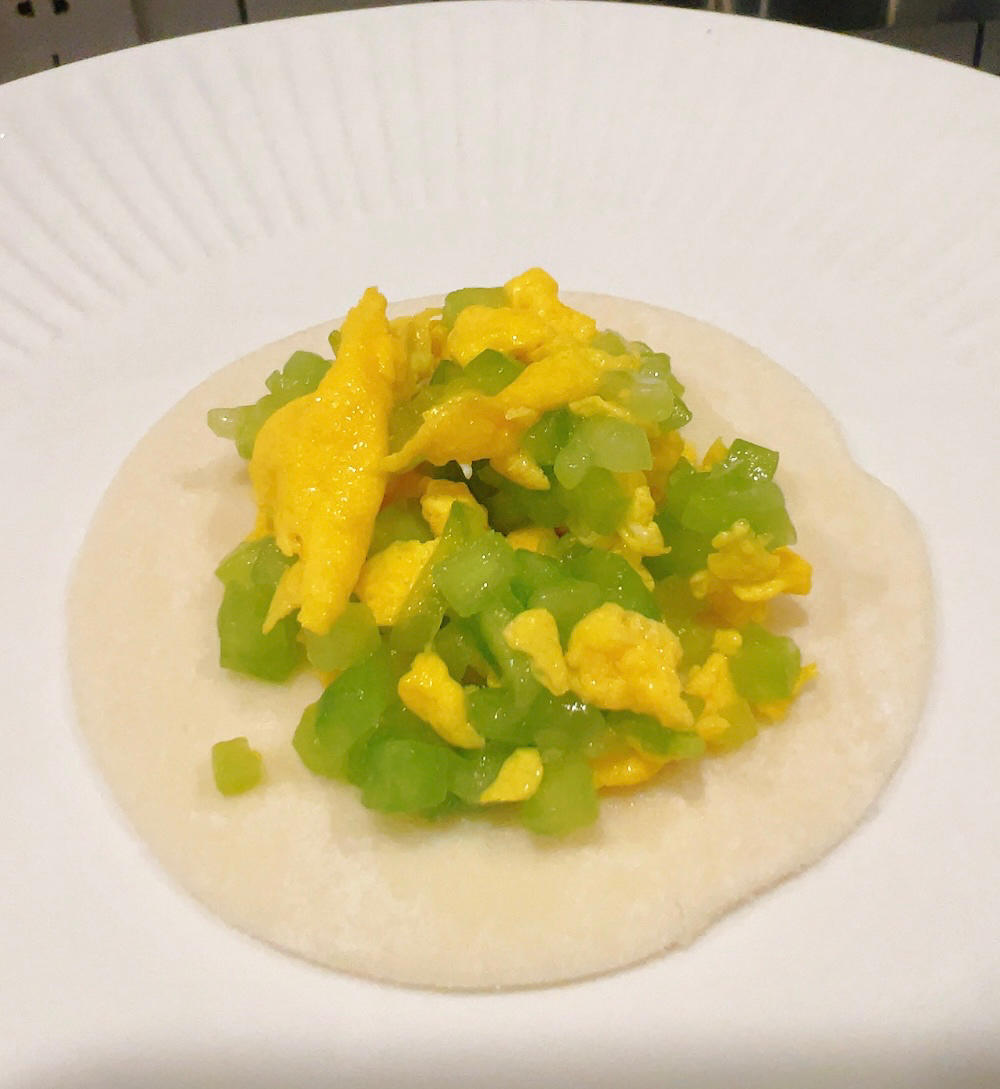 黄瓜虾仁鸡蛋饺子