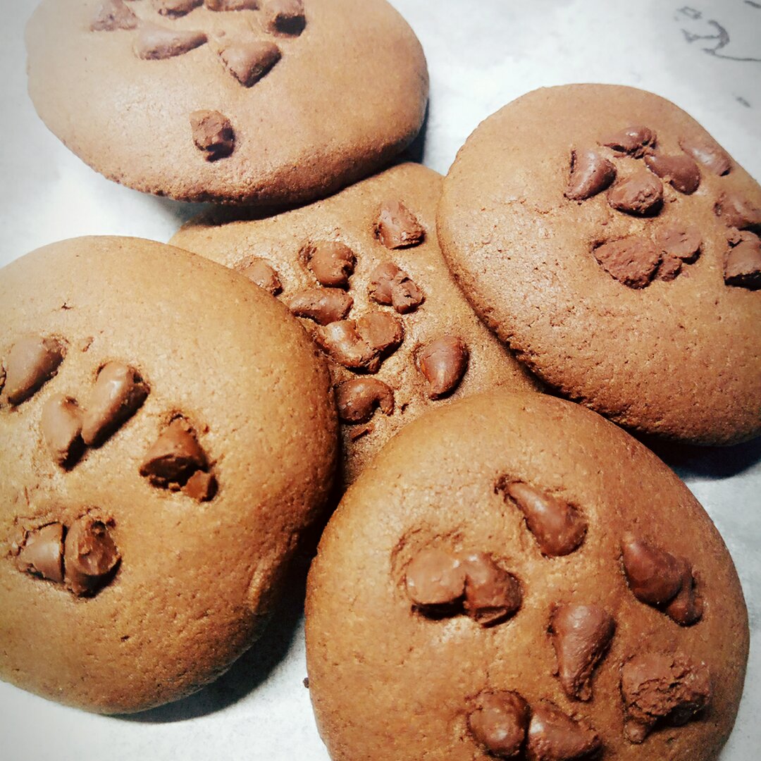 大块黑巧克力曲奇(君之配方)