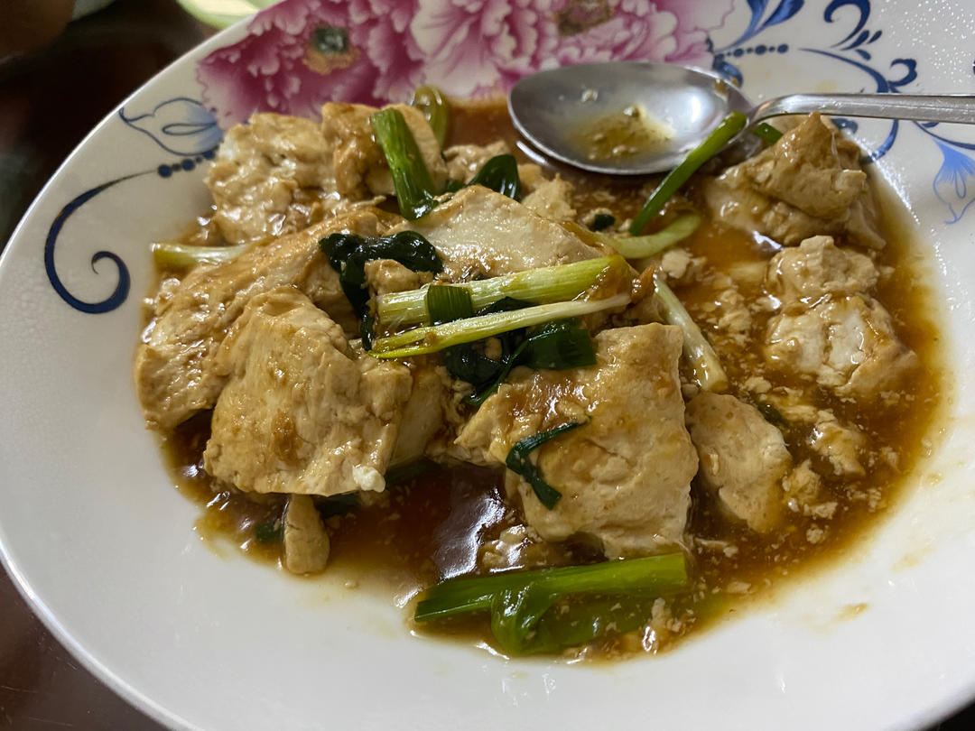 简单又好吃的葱烧豆腐