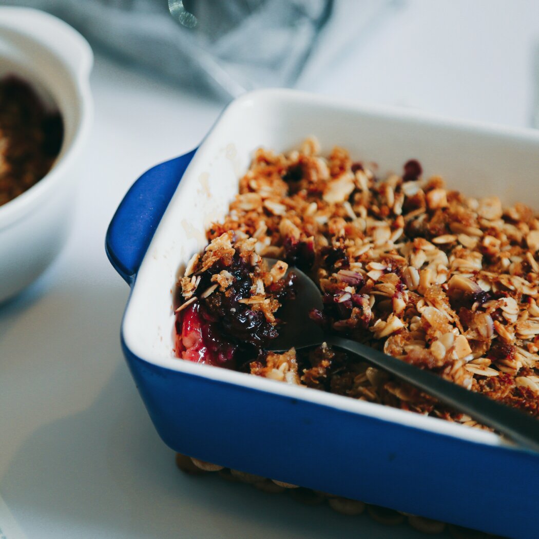 黄桃蓝莓燕麦脆丨健康·三餐