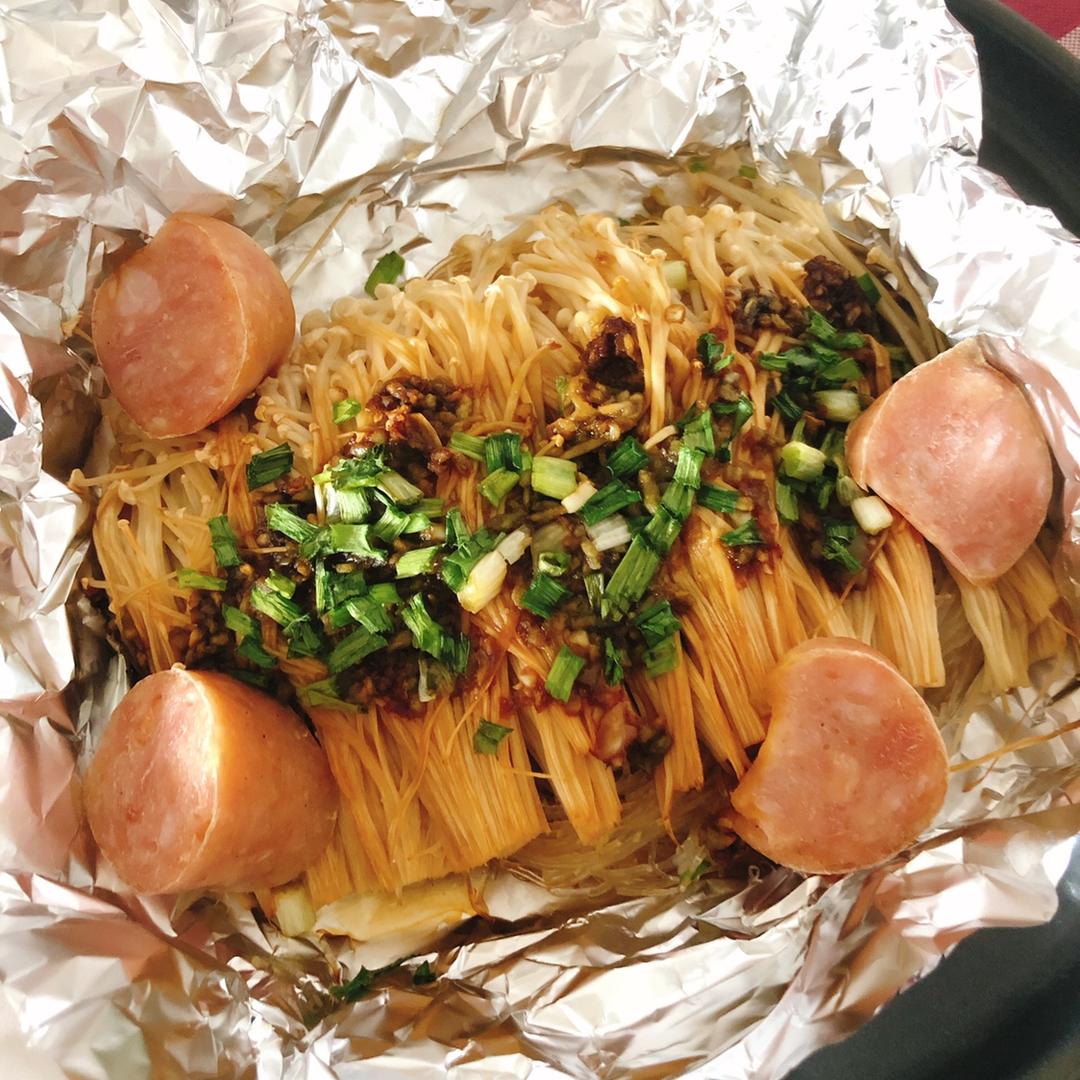 蒜蓉烤金针菇（烤箱版）