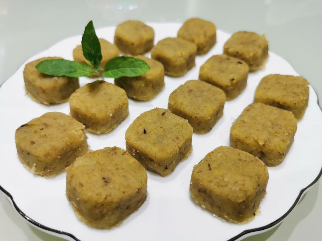 奶香绿豆糕（无豆腥味，超快手不麻烦）