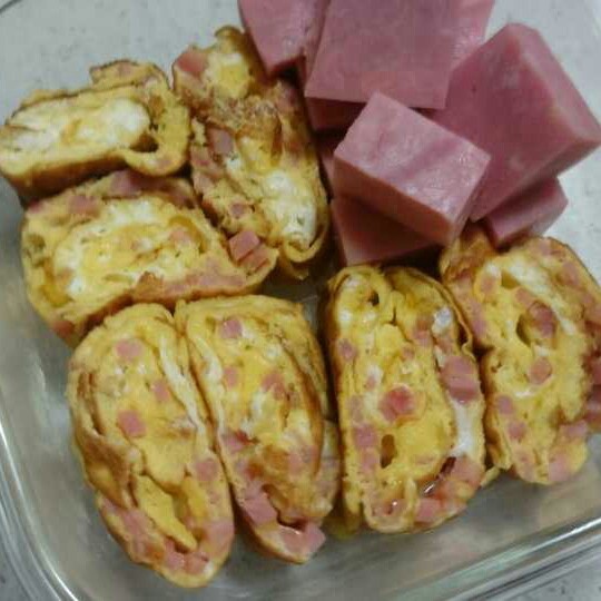 火腿鸡蛋卷