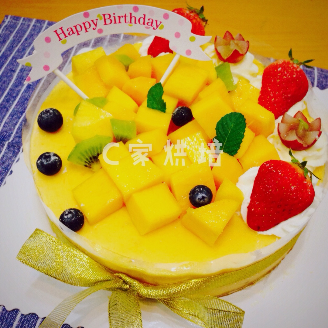 《Tinrry下午茶》教你做芒果流心慕斯（6寸配方）