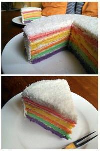 彩虹雪戚风蛋糕的做法 步骤10