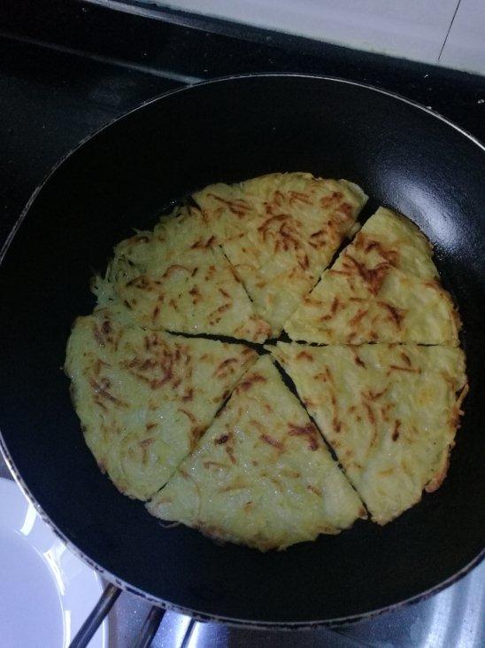 土豆丝鸡蛋饼