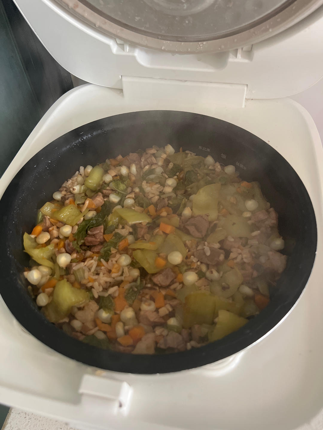 懒人必备～电饭煲腊肠焖饭