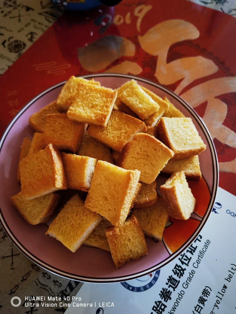 超简单的黄油面包干小点心小零食