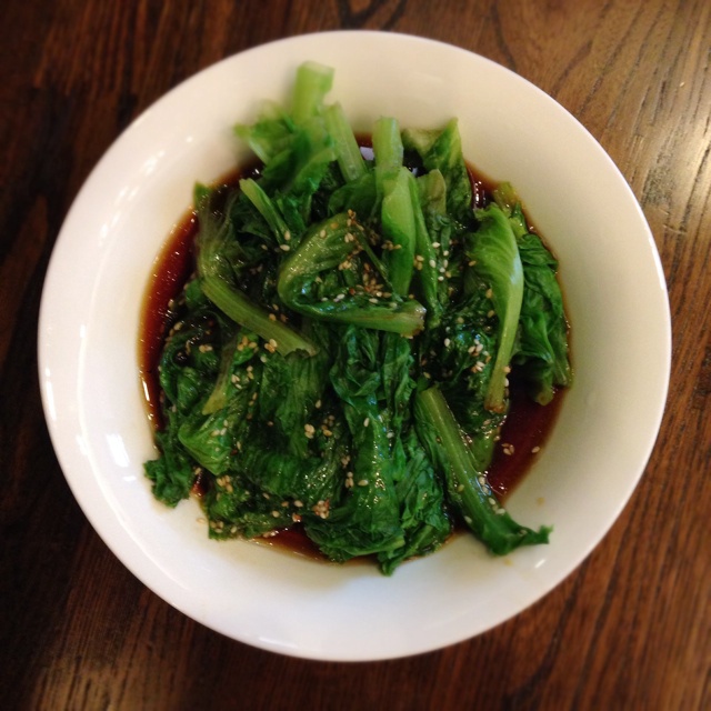 白焯生菜