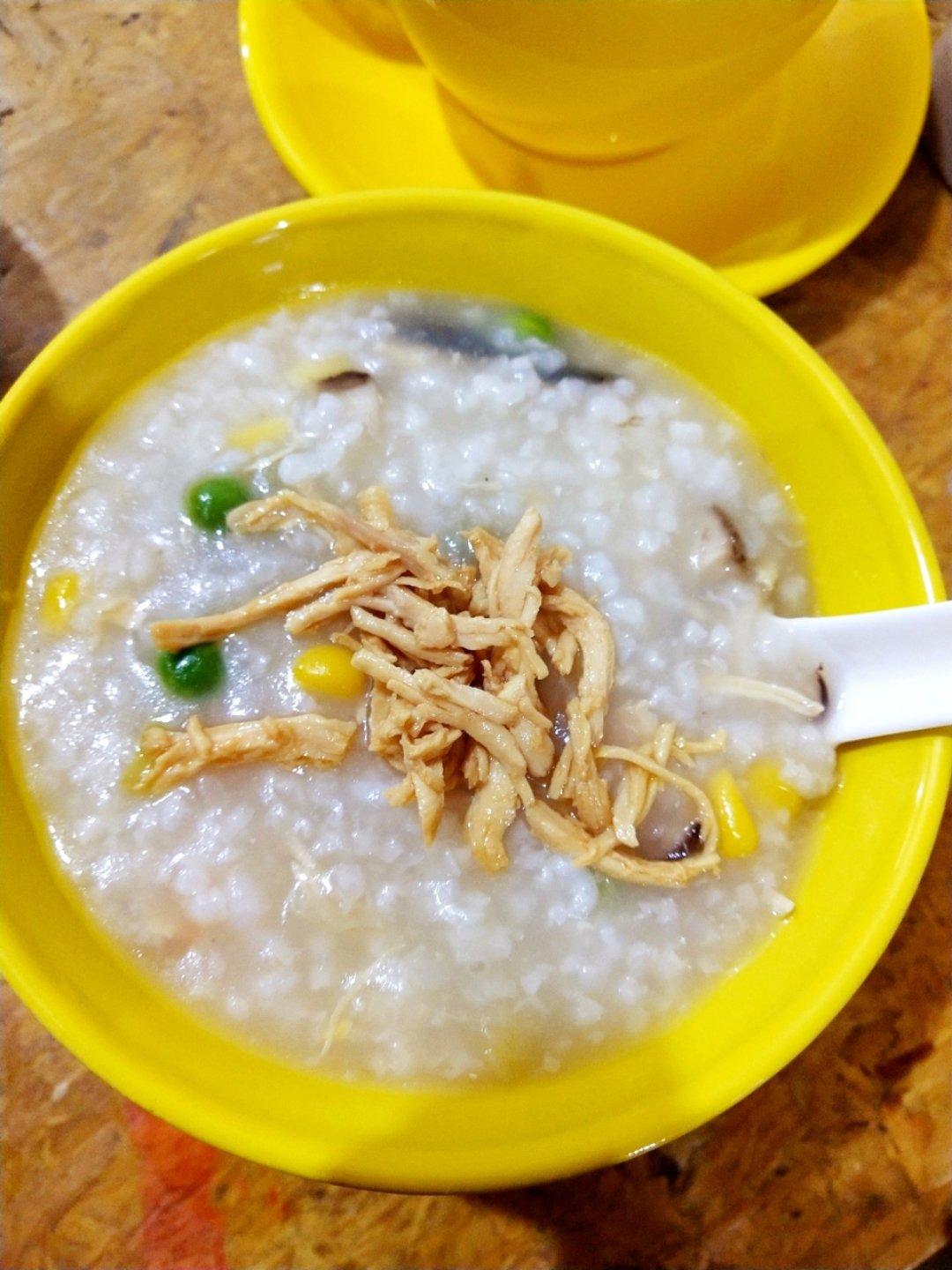 香葱鸡丝粥