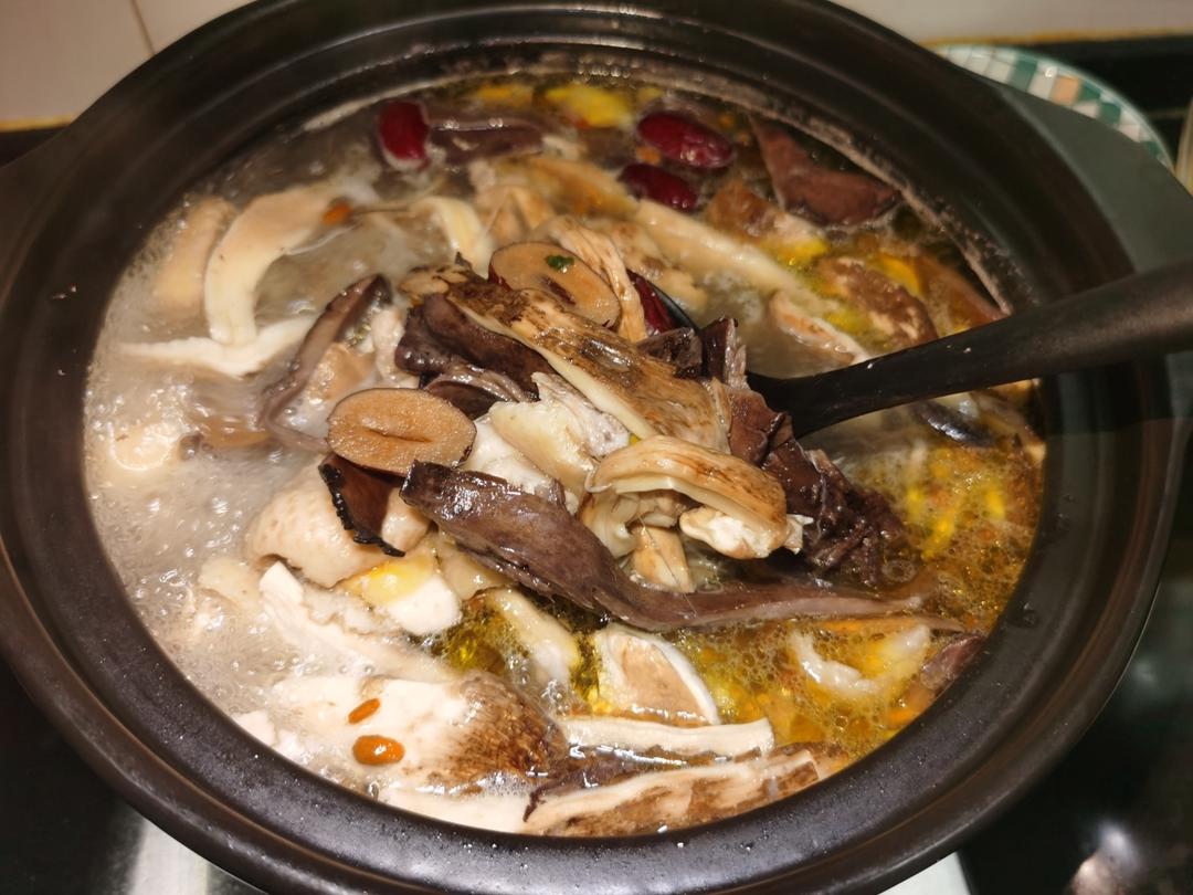 黑虎掌菌鸡枞菌汤