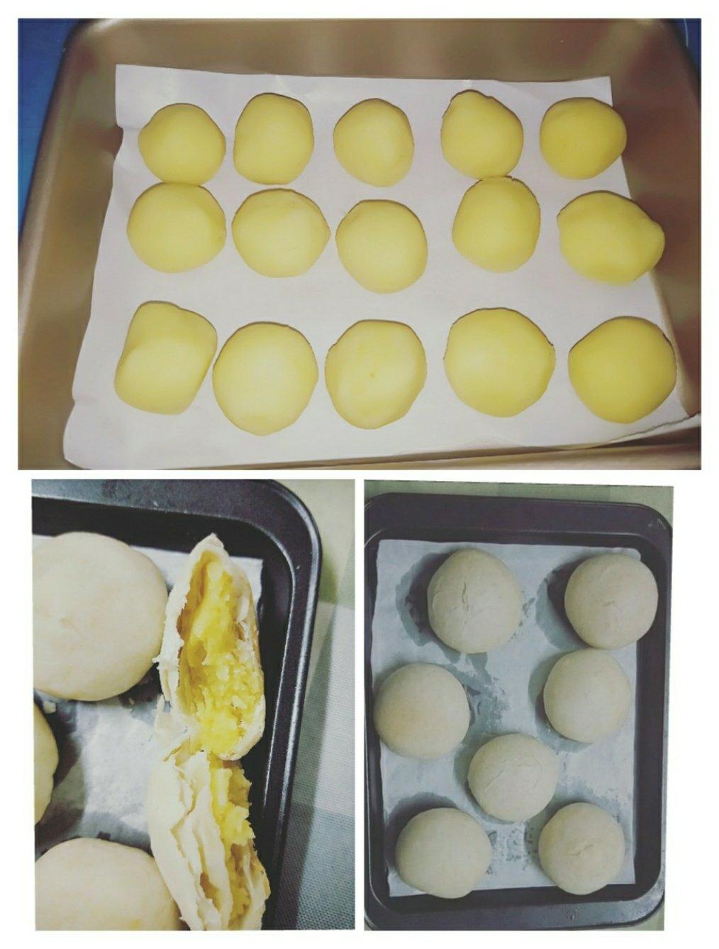 酥皮绿豆饼   酥得掉渣渣