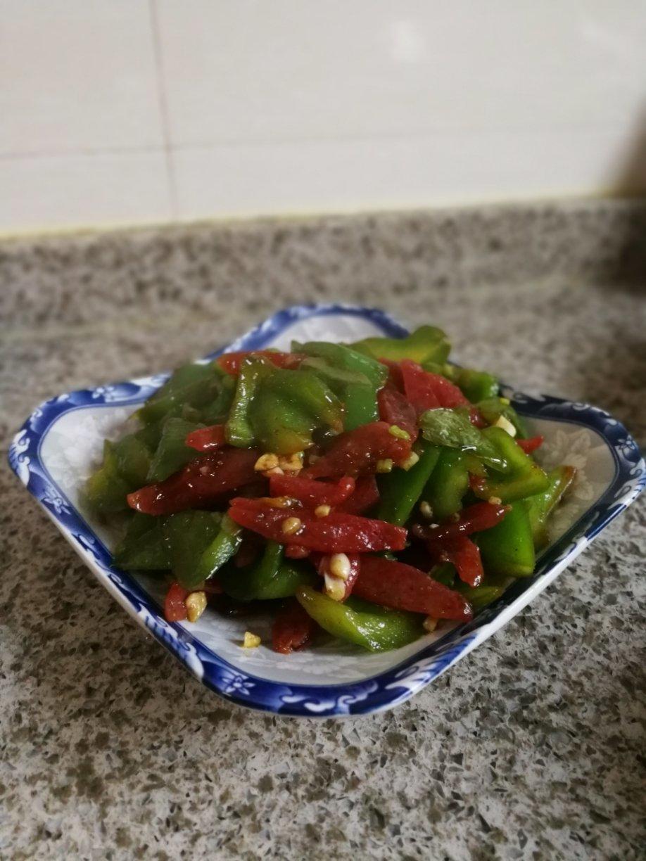青椒炒香肠