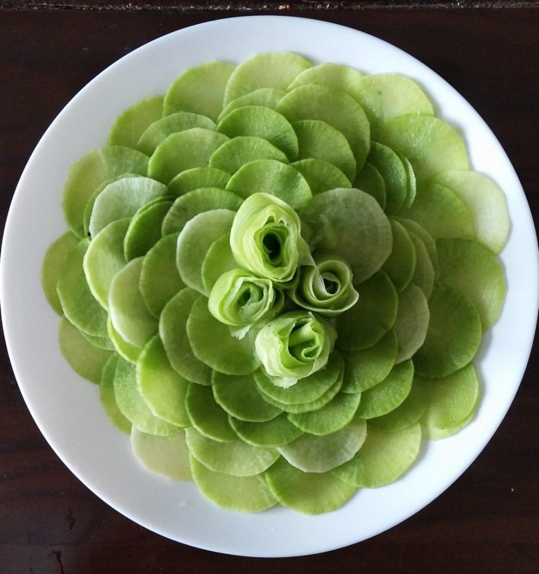 可乐鸡翅赵丽华做的凉拌青萝卜