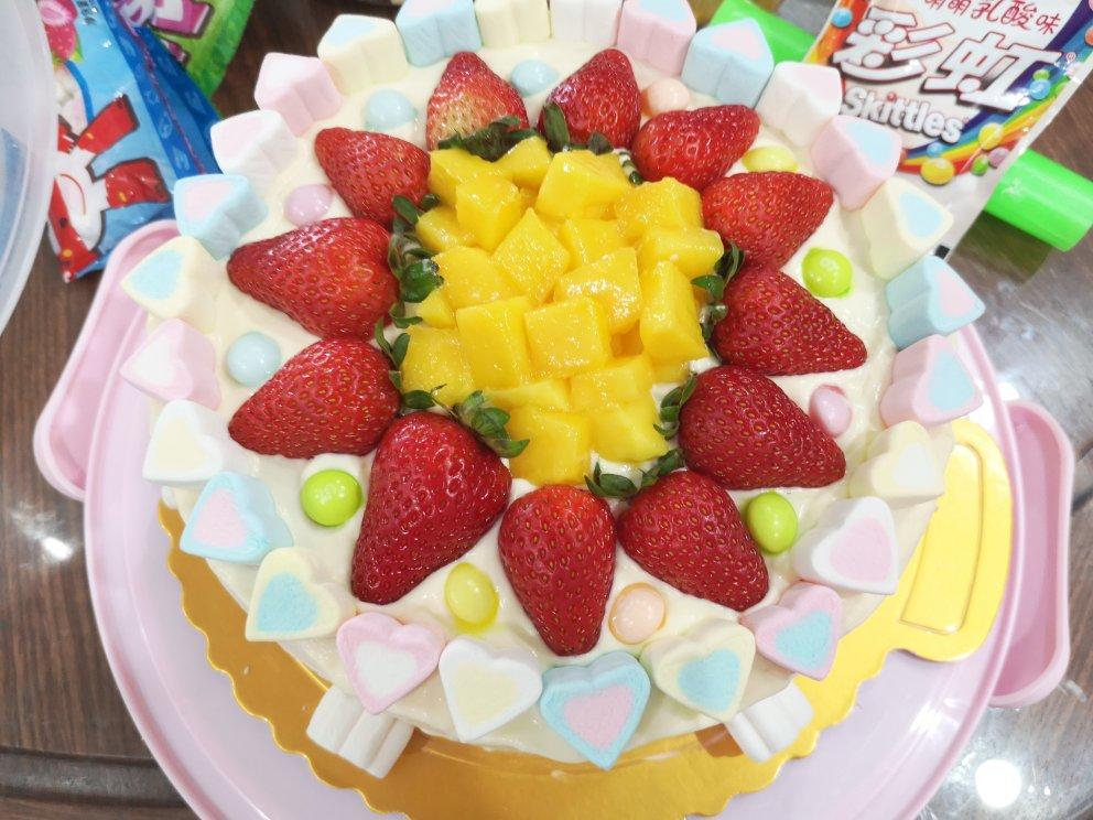 各种简易式水果蛋糕装饰