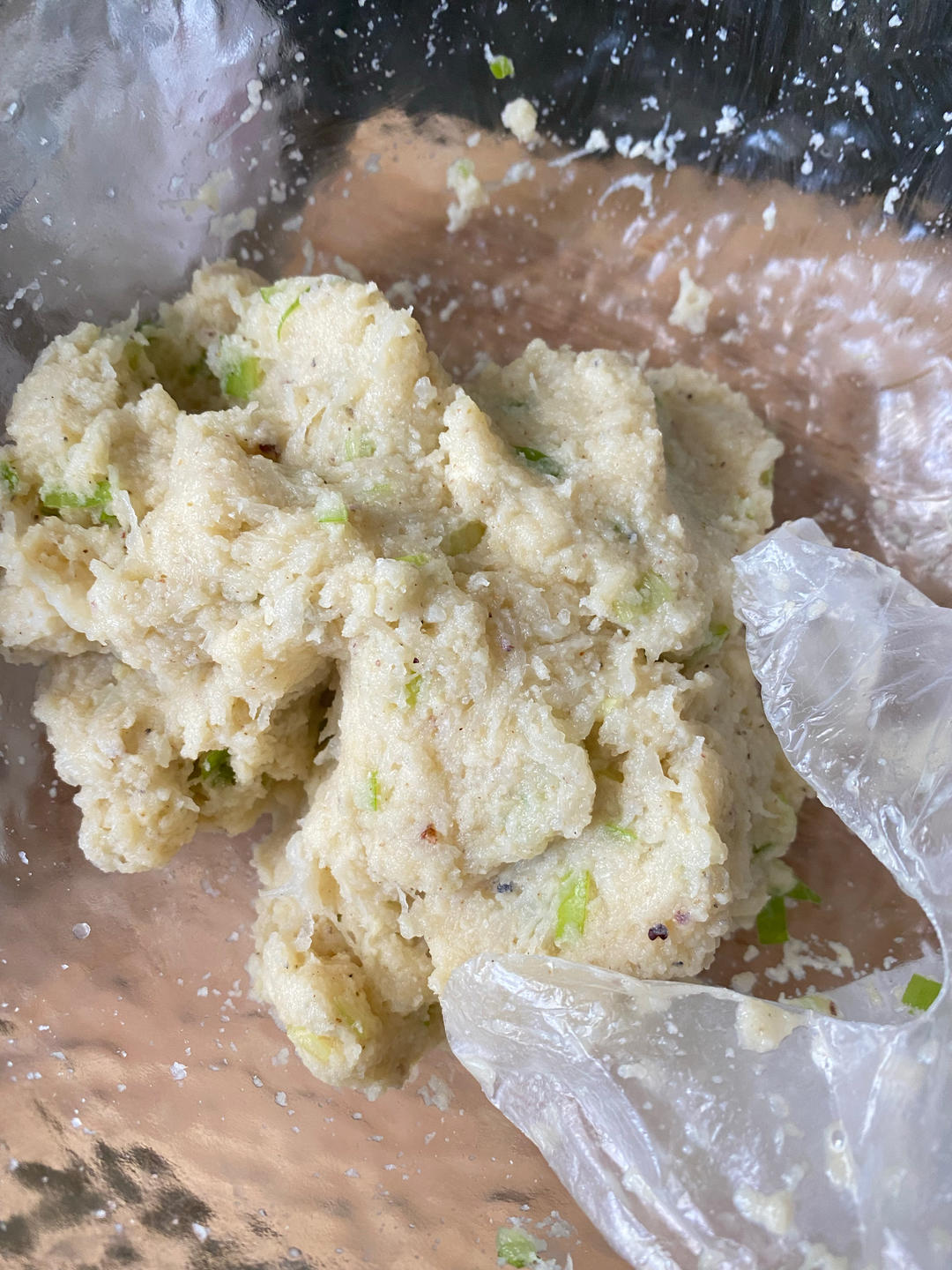 炸白萝卜馒头丸子