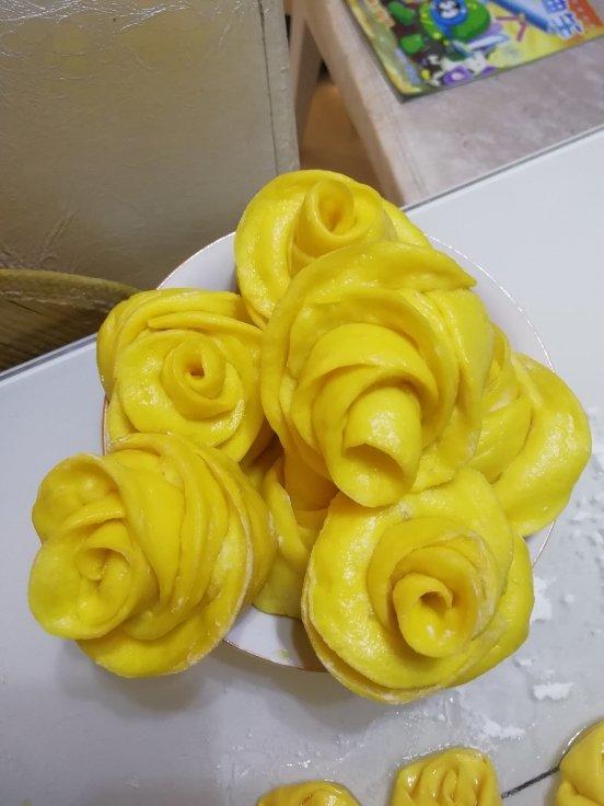 南瓜玫瑰花馒头