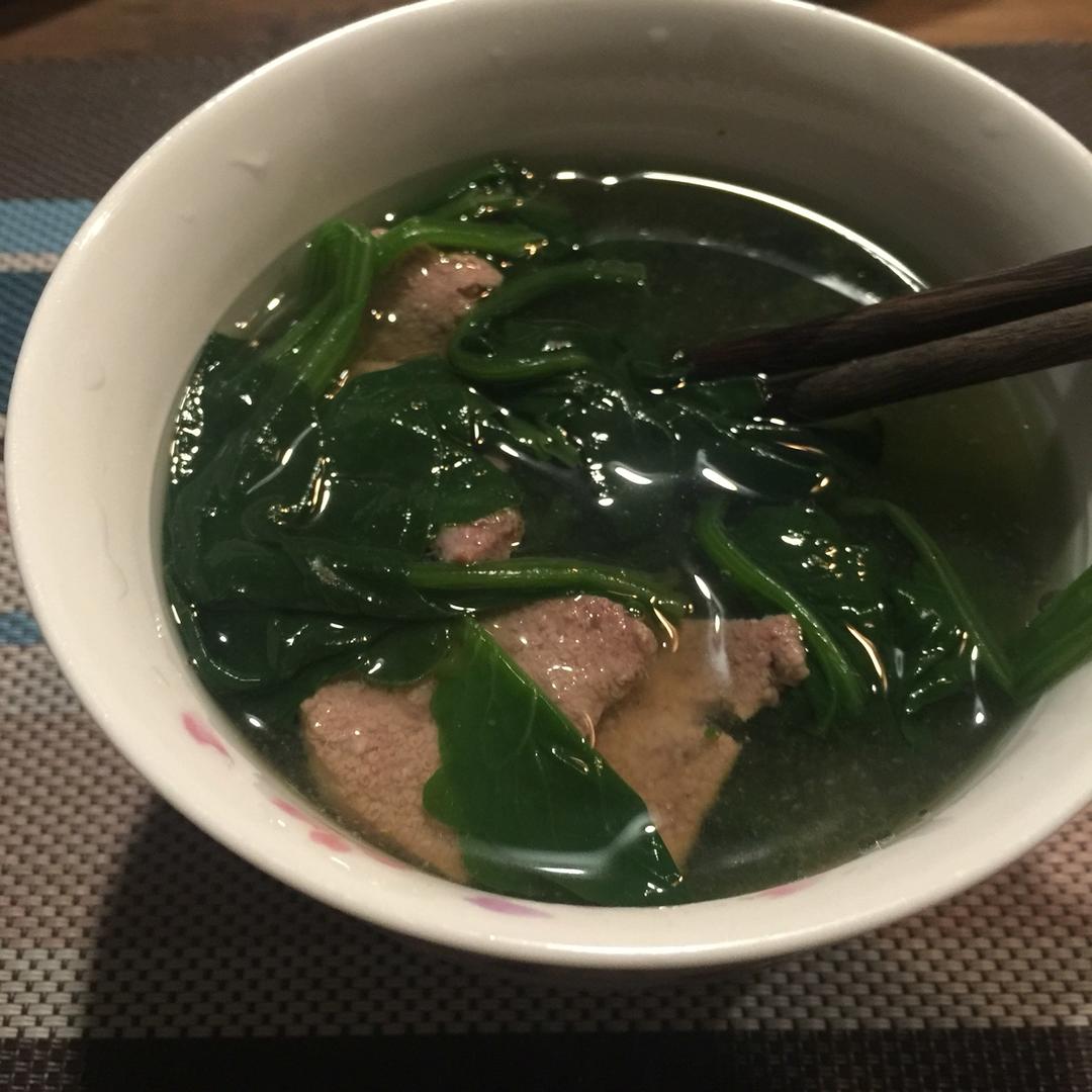 菠菜猪肝汤