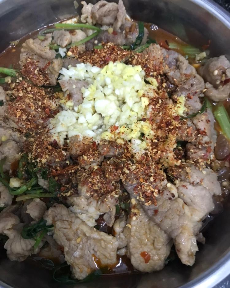 ann58388做的堂妈小厨——水煮肉片