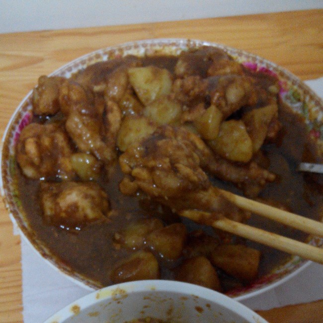 土豆咖喱鸡翅