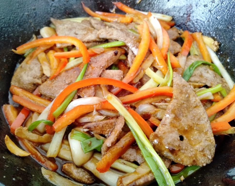 食材–禽畜类–猪肝–葱爆猪肝的做法