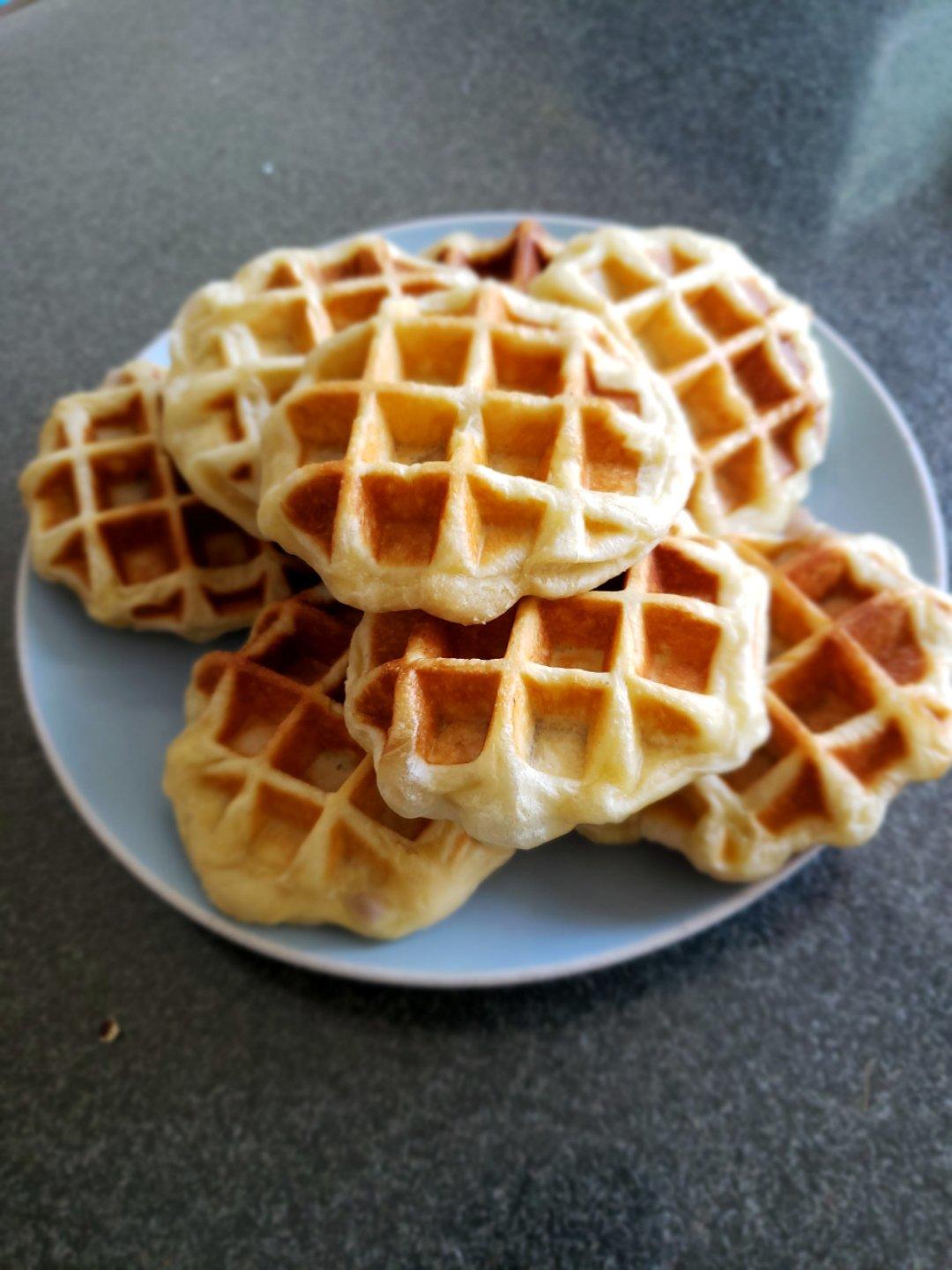 红糖麻薯华夫饼