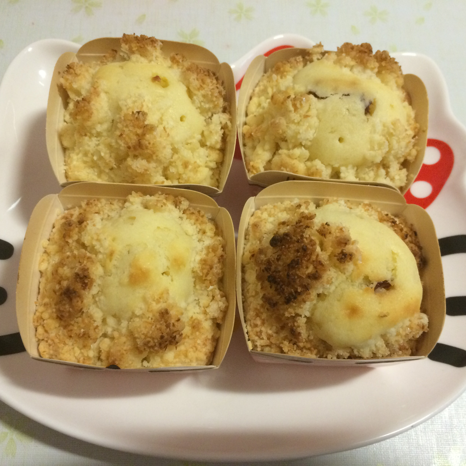 香酥粒淡奶油马芬