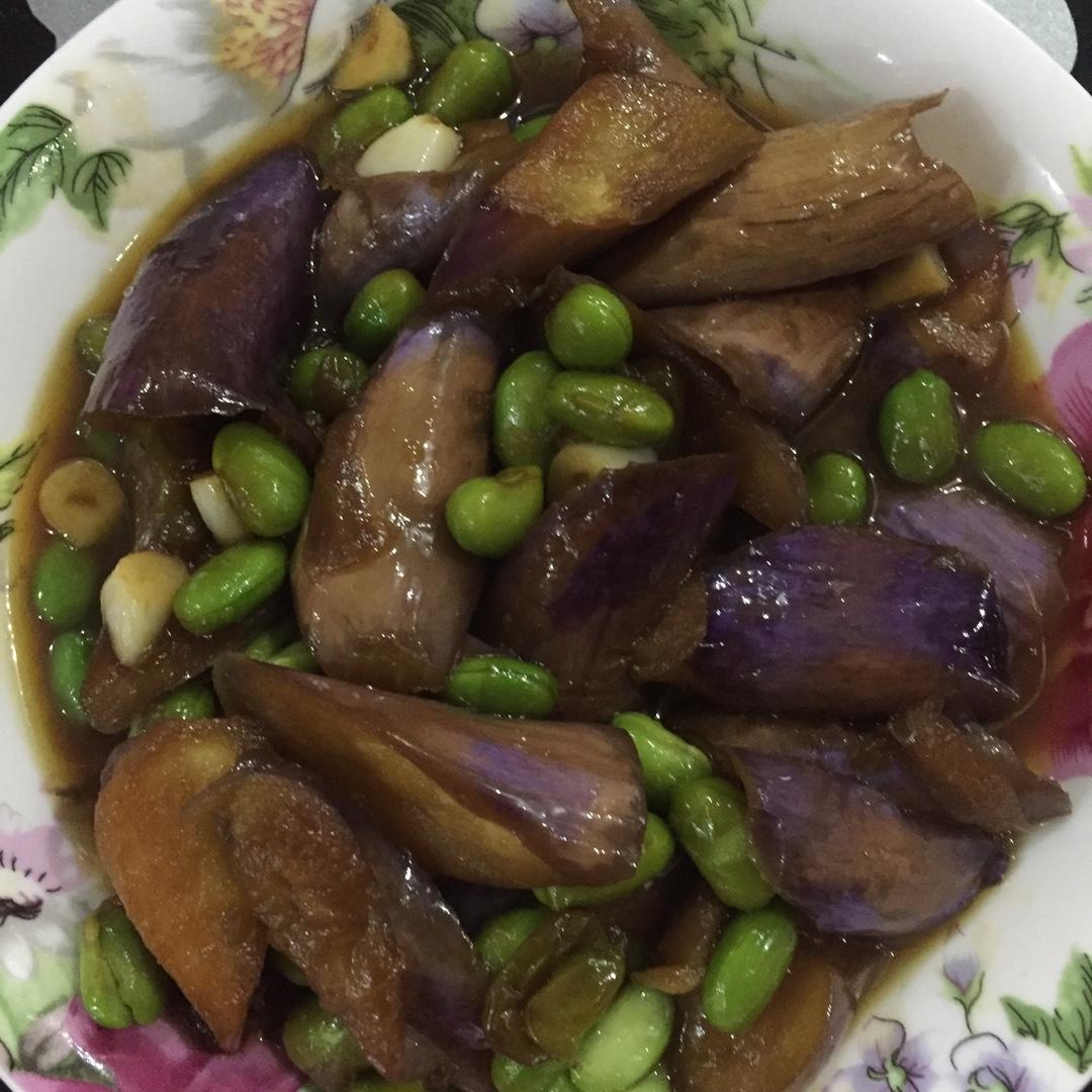 红烧茄子毛豆