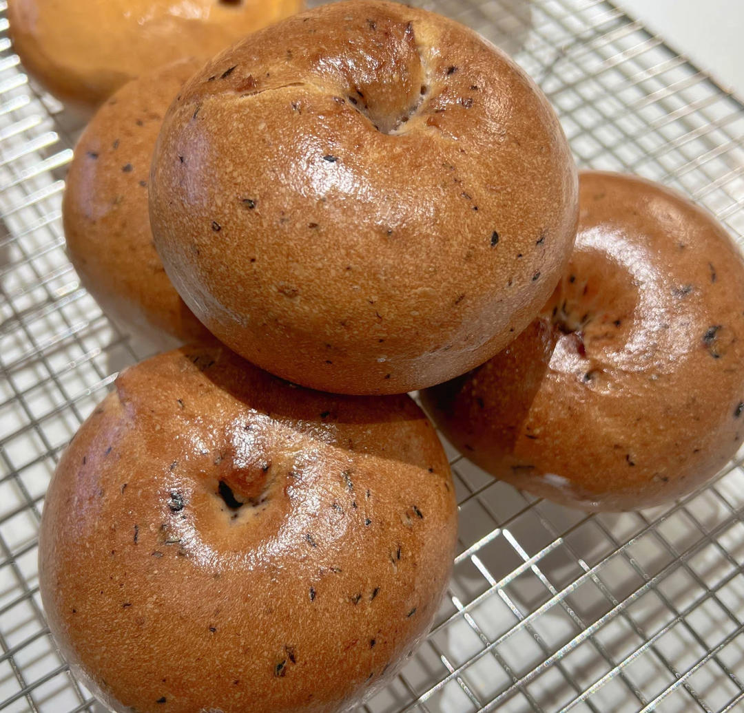 无油无糖全麦奇亚籽贝果