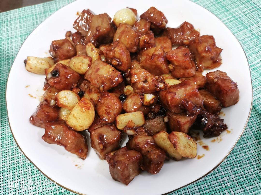 黑蒜子牛肉粒-津门秘方-家庭制作详细版