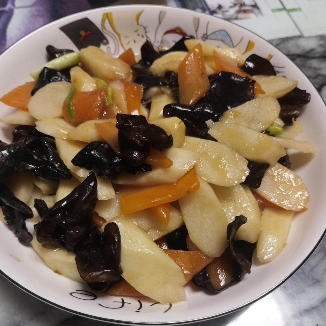 山药炒木耳