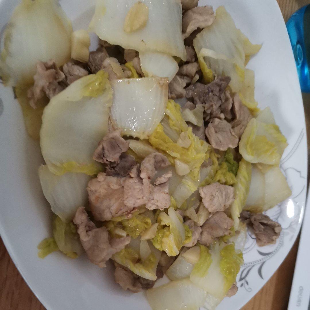 白菜炒肉
