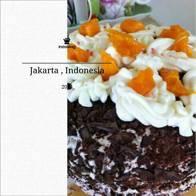 奶油水果装饰蛋糕