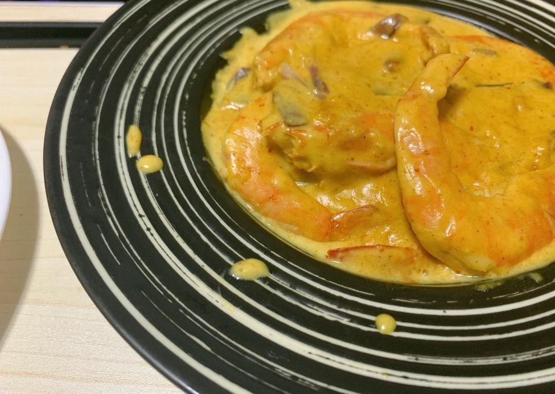 简单易学的泰式咖喱虾（咖喱皇大虾）
