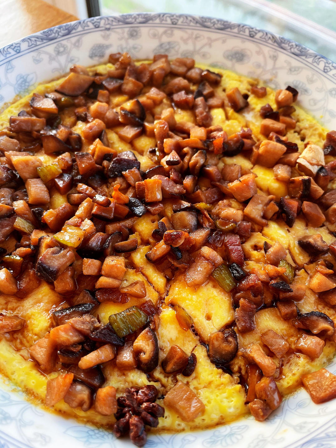 鲜嫩爽滑的肉末蒸蛋‼️ 简单好吃到起飞