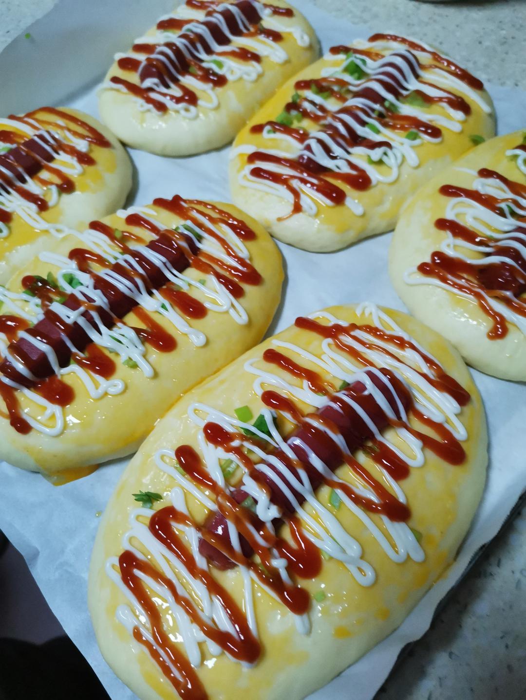 超简单葱香肠仔包，不用整形零失败的早餐包