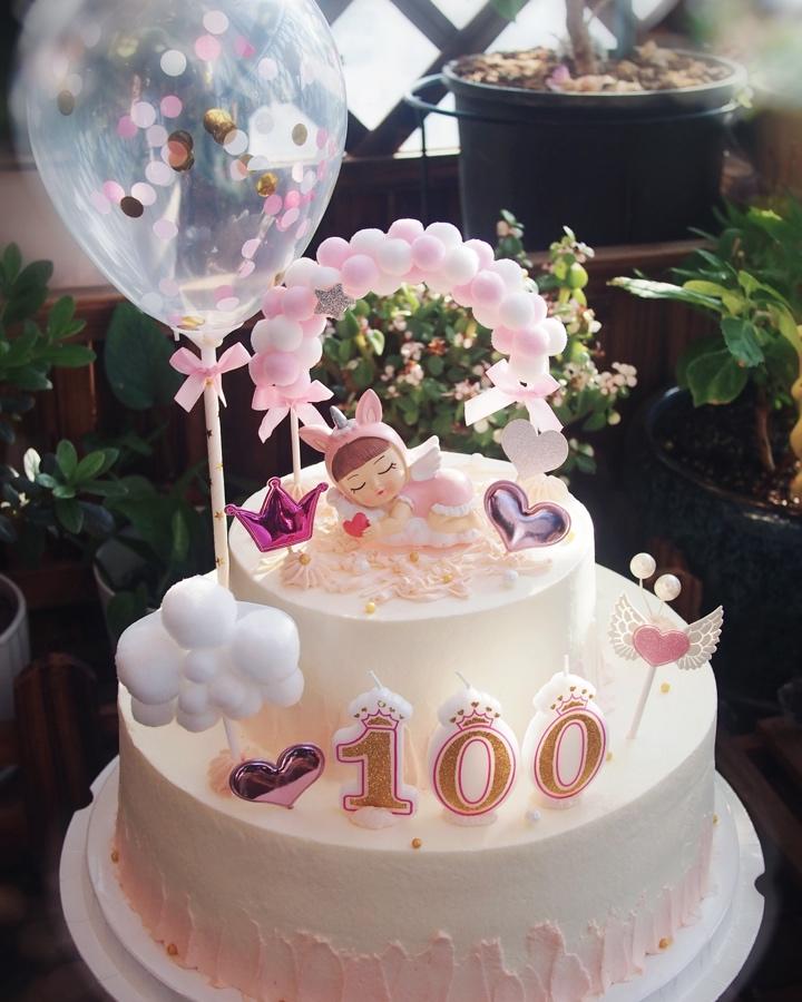 艾莎宝宝双层生日蛋糕